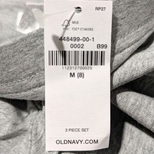 Old Navy Heather Gray Apparel Set